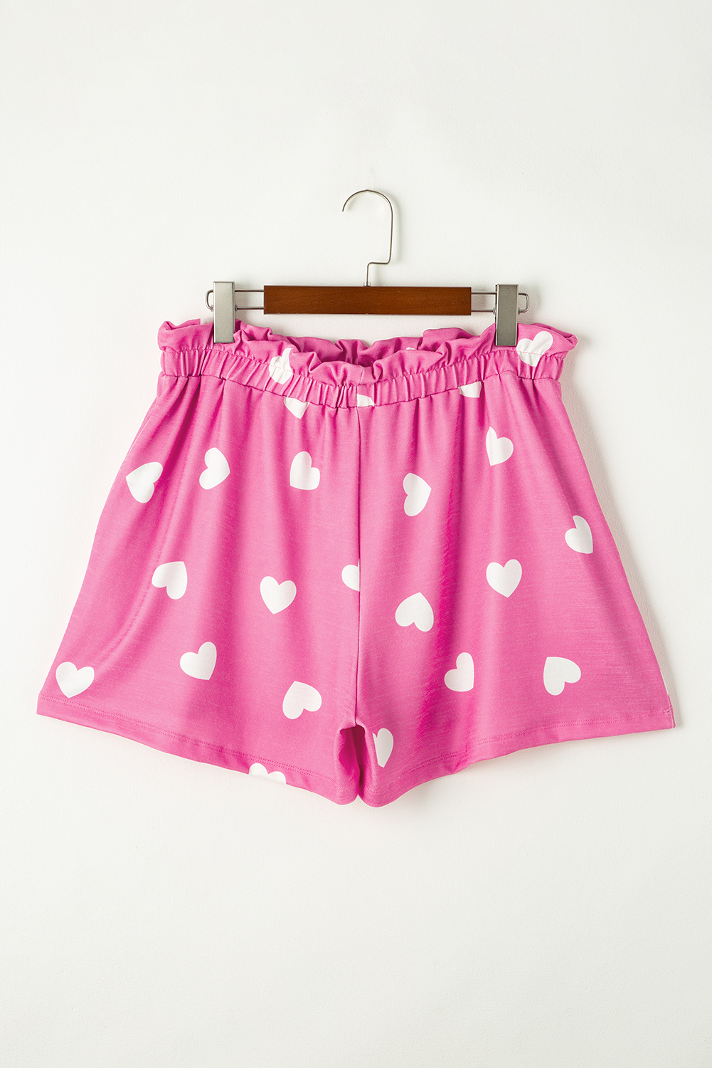 Women's Two Piece Lounge Set, Soft Long Sleeve Heart Print - Detail View 9 Women's Two Piece Lounge Set, Soft Long Sleeve Heart Print - Detail View 9