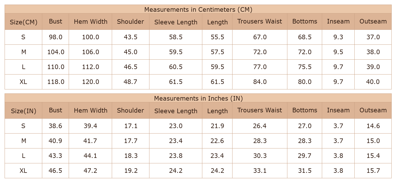 Women's Heart Print Lounge Set, Long Sleeve Tee and Shorts - Size Chart & Details Women's Heart Print Lounge Set, Long Sleeve Tee and Shorts - Size Chart & Details