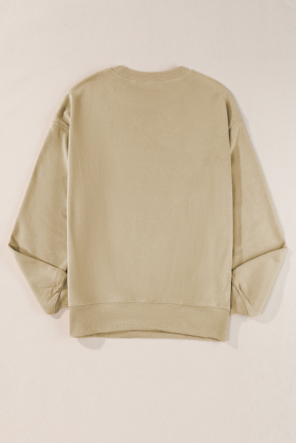 Women's Sweatshirt, Parchment, Solid Color, Loose Fit, Crew Neck, Fleece Lining, Winter Wear, Casual Style, Cozy, Oversized, Long Sleeve, Comfortable, Premium Material, Daily Wear, Tops, Sweatshirts & Hoodies - Detail View 10 Women's Sweatshirt, Parchment, Solid Color, Loose Fit, Crew Neck, Fleece Lining, Winter Wear, Casual Style, Cozy, Oversized, Long Sleeve, Comfortable, Premium Material, Daily Wear, Tops, Sweatshirts & Hoodies - Detail View 10