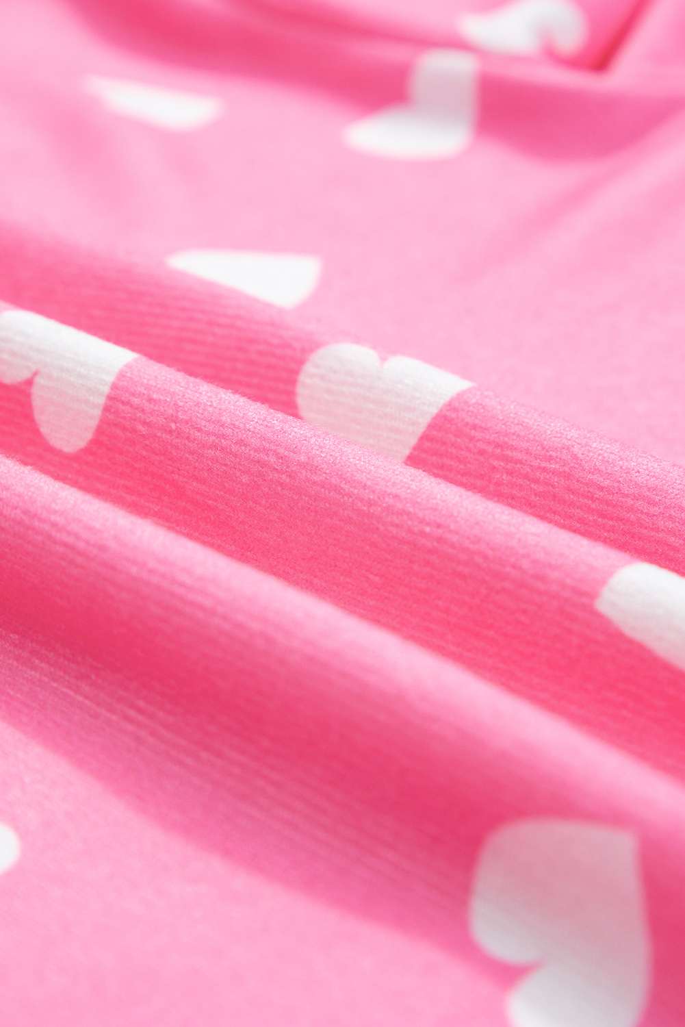 Women's Two Piece Lounge Set, Soft Long Sleeve Heart Print - Detail View 15 Women's Two Piece Lounge Set, Soft Long Sleeve Heart Print - Detail View 15