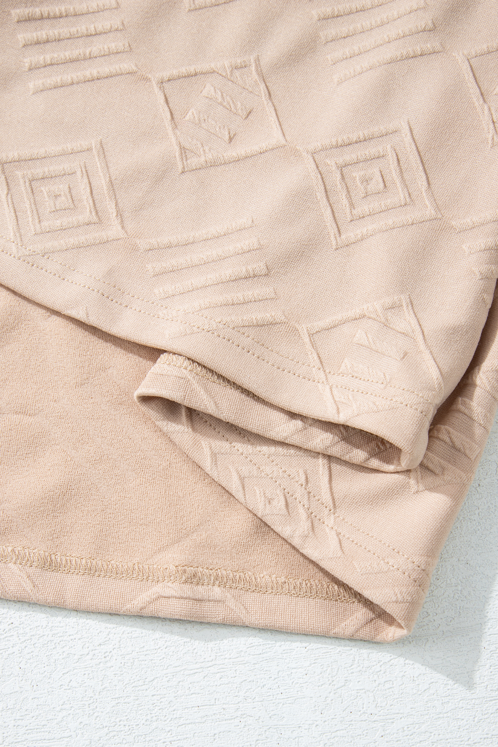Women's Plus Size Parchment Textured Drop Shoulder Crew Neck Sweatshirt - Detail View 17 Women's Plus Size Parchment Textured Drop Shoulder Crew Neck Sweatshirt - Detail View 17