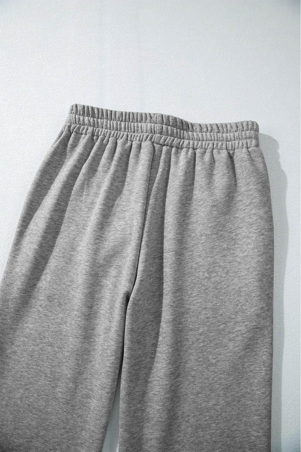 Versatile and Timeless Fashion - Light Grey Casual Pants with Plush Fleece Lining - Detail View 8 Versatile and Timeless Fashion - Light Grey Casual Pants with Plush Fleece Lining - Detail View 8