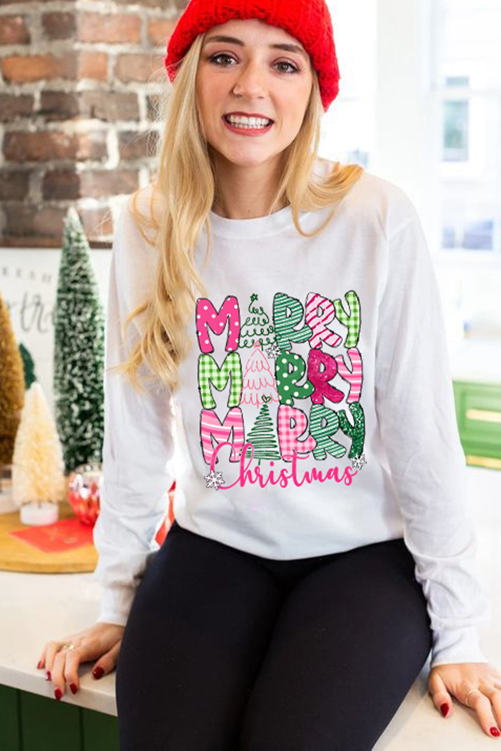 Long Sleeve Drop Shoulder Pullover - Perfect for Winter and Festive Gatherings - Detail View 7 Long Sleeve Drop Shoulder Pullover - Perfect for Winter and Festive Gatherings - Detail View 7