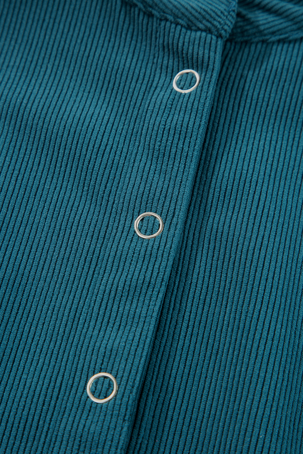 Elevate your style with this Women's Blue Corduroy Snap Buttons Empire Waist Bracelet Sleeve Dress. Crafted from premium 100% polyester, this dress offers a stylish and textured look, perfect for the fall and autumn season. The empire waist creates a flattering silhouette, while the trendy snap buttons add a unique and functional detail to the dress. Featuring chic bracelet sleeves, this dress exudes a modern and fashionable touch. The high waistline adds a touch of elegance and helps create a defined silhouette. The solid blue color and corduroy fabric make it a versatile and on-trend choice for your wardrobe. This short dress is perfect for daily wear and can effortlessly elevate your personal style. - Detail View 14 Elevate your style with this Women's Blue Corduroy Snap Buttons Empire Waist Bracelet Sleeve Dress. Crafted from premium 100% polyester, this dress offers a stylish and textured look, perfect for the fall and autumn season. The empire waist creates a flattering silhouette, while the trendy snap buttons add a unique and functional detail to the dress. Featuring chic bracelet sleeves, this dress exudes a modern and fashionable touch. The high waistline adds a touch of elegance and helps create a defined silhouette. The solid blue color and corduroy fabric make it a versatile and on-trend choice for your wardrobe. This short dress is perfect for daily wear and can effortlessly elevate your personal style. - Detail View 14