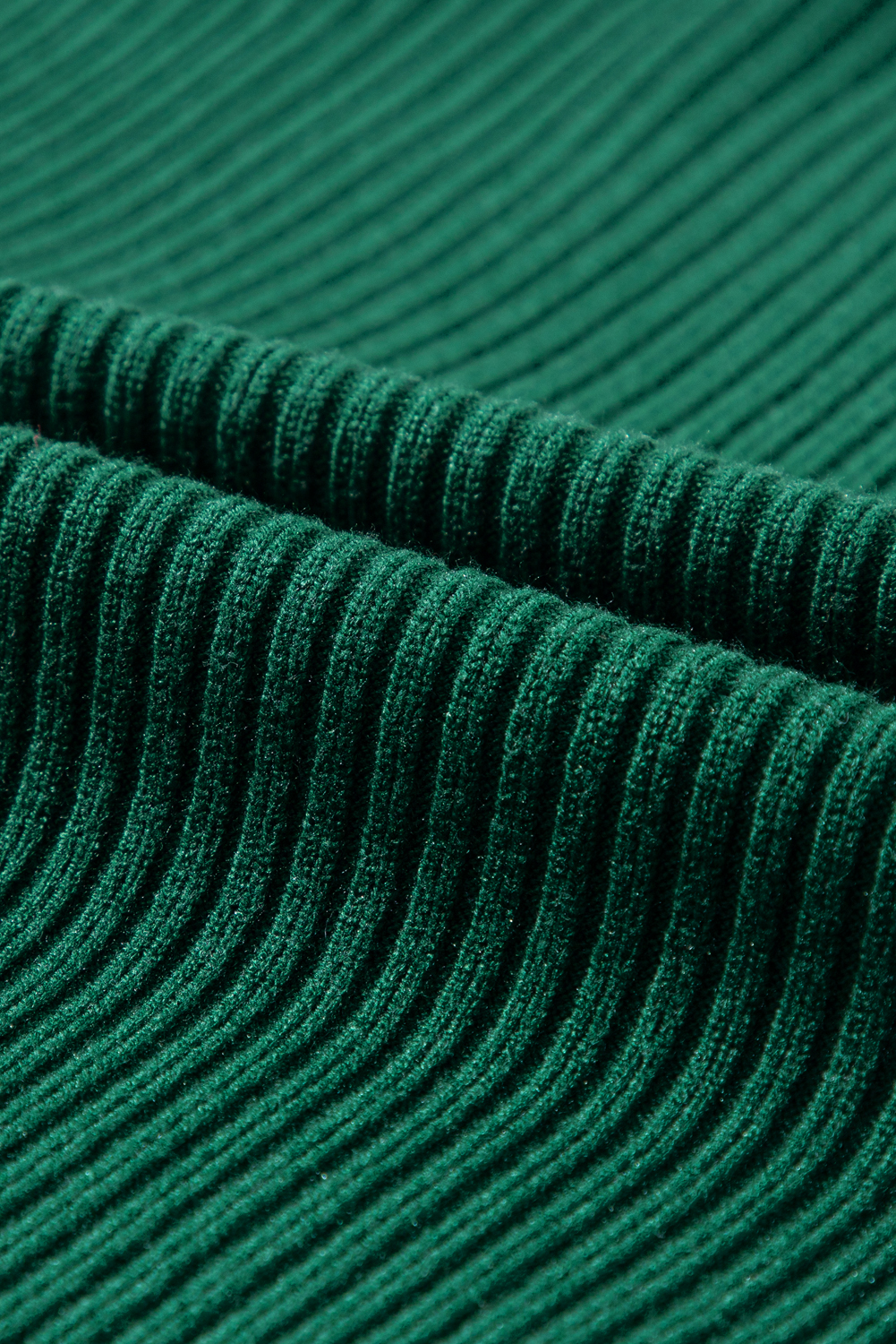 Short Sleeve Ribbed Sweater, Trendy High Neck Daily Pullover - Detail View 12 Short Sleeve Ribbed Sweater, Trendy High Neck Daily Pullover - Detail View 12