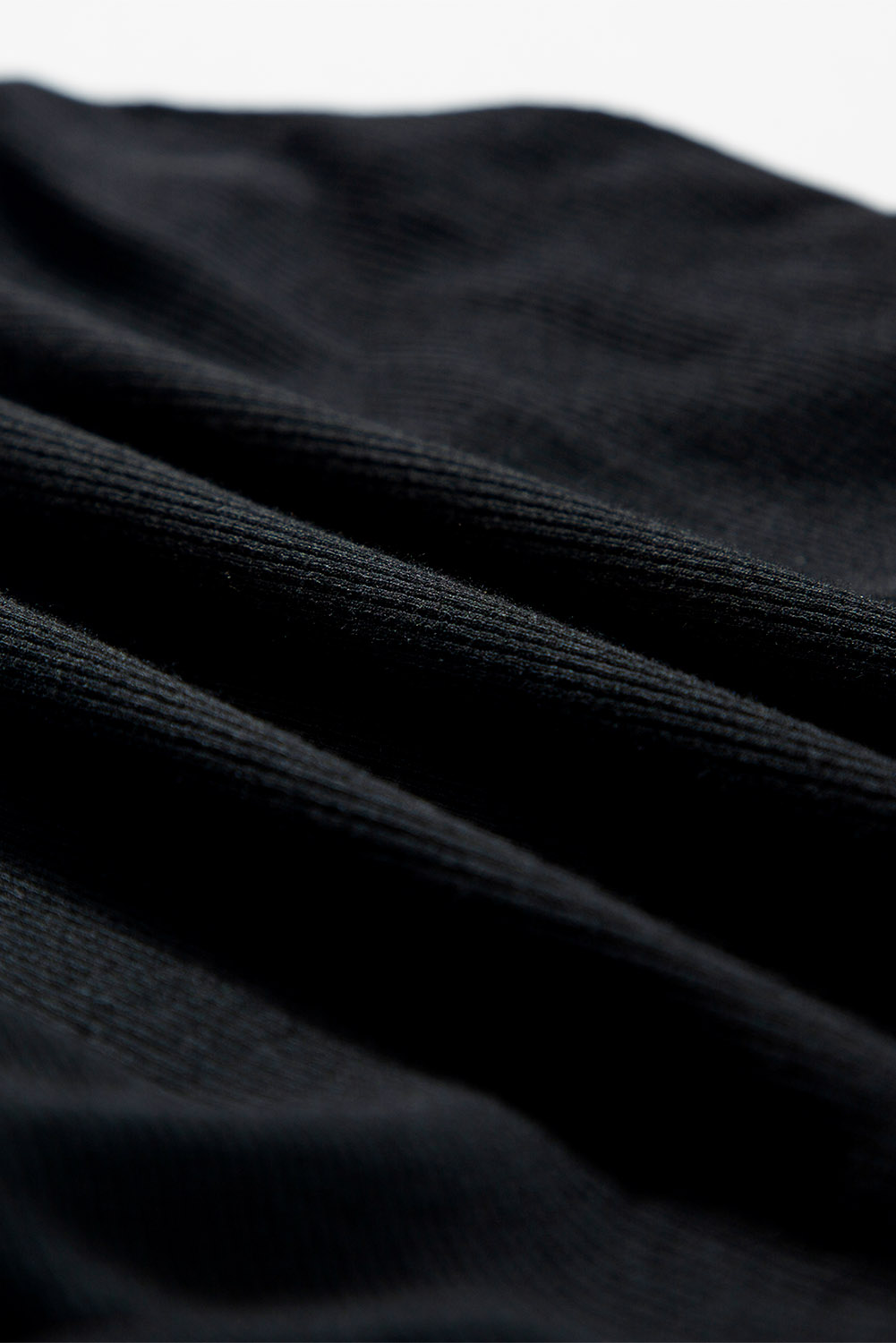 Sleeveless Ribbed Knit Tank, Women's Solid Black Daily Top - Detail View 12 Sleeveless Ribbed Knit Tank, Women's Solid Black Daily Top - Detail View 12