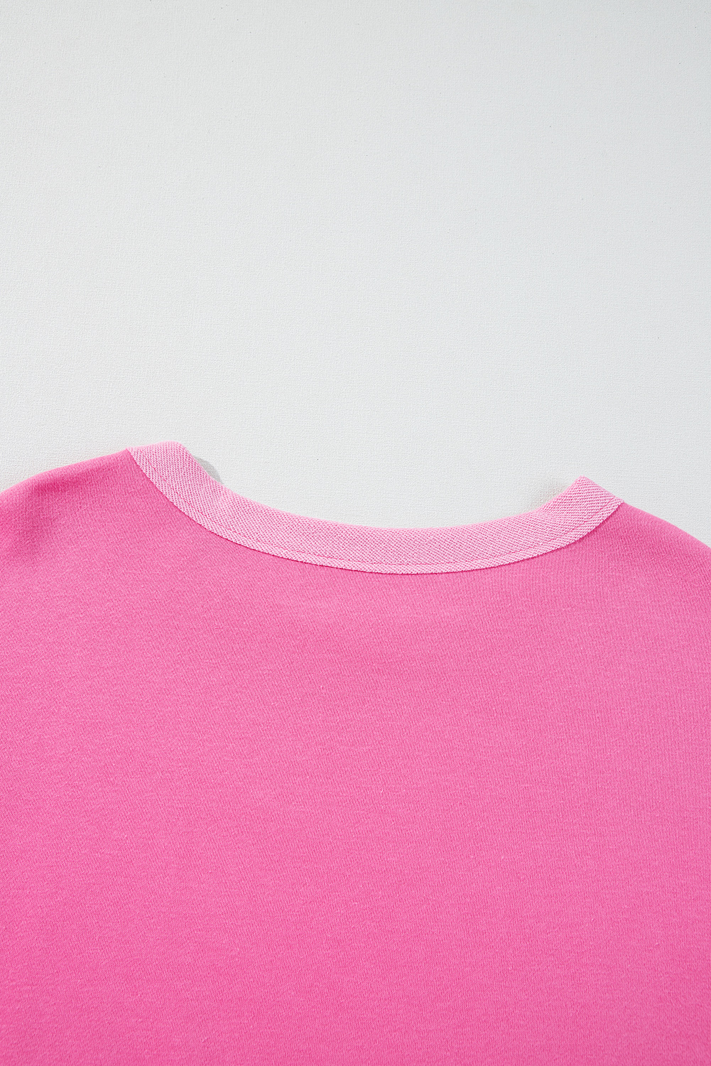 Women's Two-Piece Set, Sachet Pink, High Low Top, Long Sleeve, Casual Style, Patchwork Design, High Waist Shorts, Trendy Outfit, Daily Wear, Comfortable, Fashionable, Fall Fashion, Autumn Style, Color Block, Versatile, Cozy - Detail View 8 Women's Two-Piece Set, Sachet Pink, High Low Top, Long Sleeve, Casual Style, Patchwork Design, High Waist Shorts, Trendy Outfit, Daily Wear, Comfortable, Fashionable, Fall Fashion, Autumn Style, Color Block, Versatile, Cozy - Detail View 8