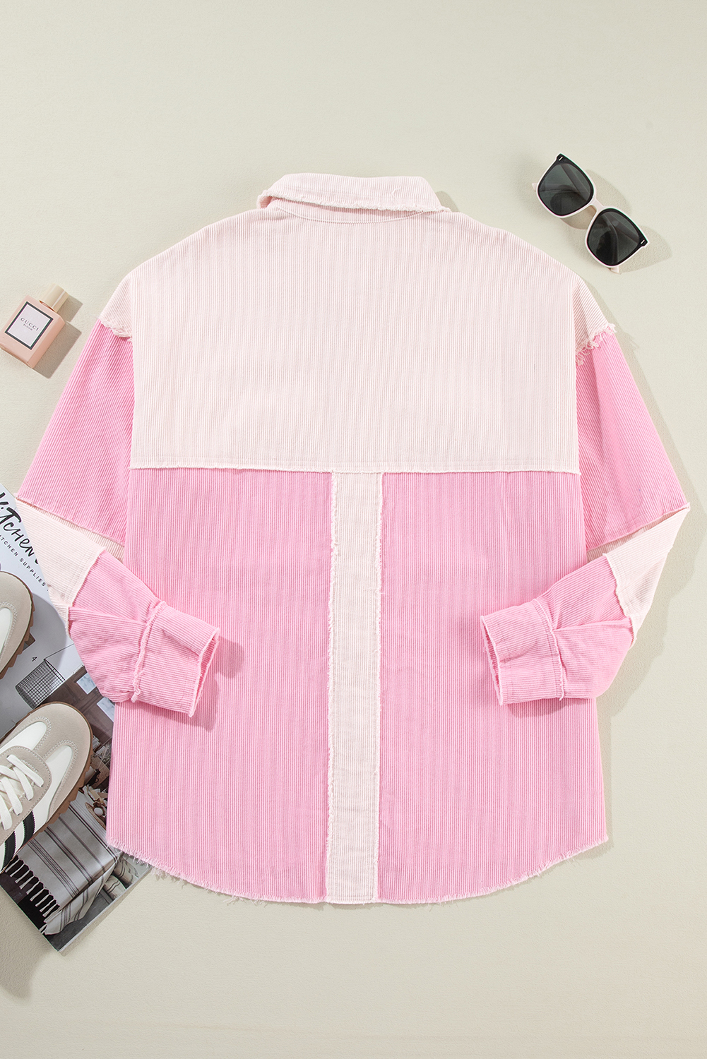 Soft and Warm Women's Corduroy Shirt Jacket - Perfect for Winter - Detail View 8 Soft and Warm Women's Corduroy Shirt Jacket - Perfect for Winter - Detail View 8