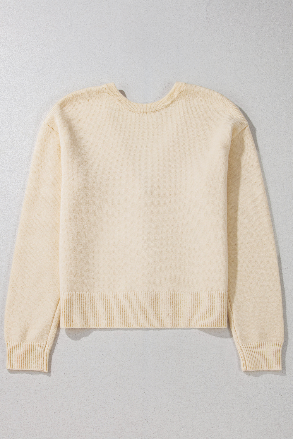 Women's Cardigan, Jet Stream Color, Bowknot Detail, Loose Fit, V Neck, Long Sleeve, Elegant Style, Daily Wear, Winter Fashion, Knitted Sweater, Premium Fabric, Comfortable Layering, Solid Color, Cardigans, Sweaters & Cardigans - Detail View 8 Women's Cardigan, Jet Stream Color, Bowknot Detail, Loose Fit, V Neck, Long Sleeve, Elegant Style, Daily Wear, Winter Fashion, Knitted Sweater, Premium Fabric, Comfortable Layering, Solid Color, Cardigans, Sweaters & Cardigans - Detail View 8