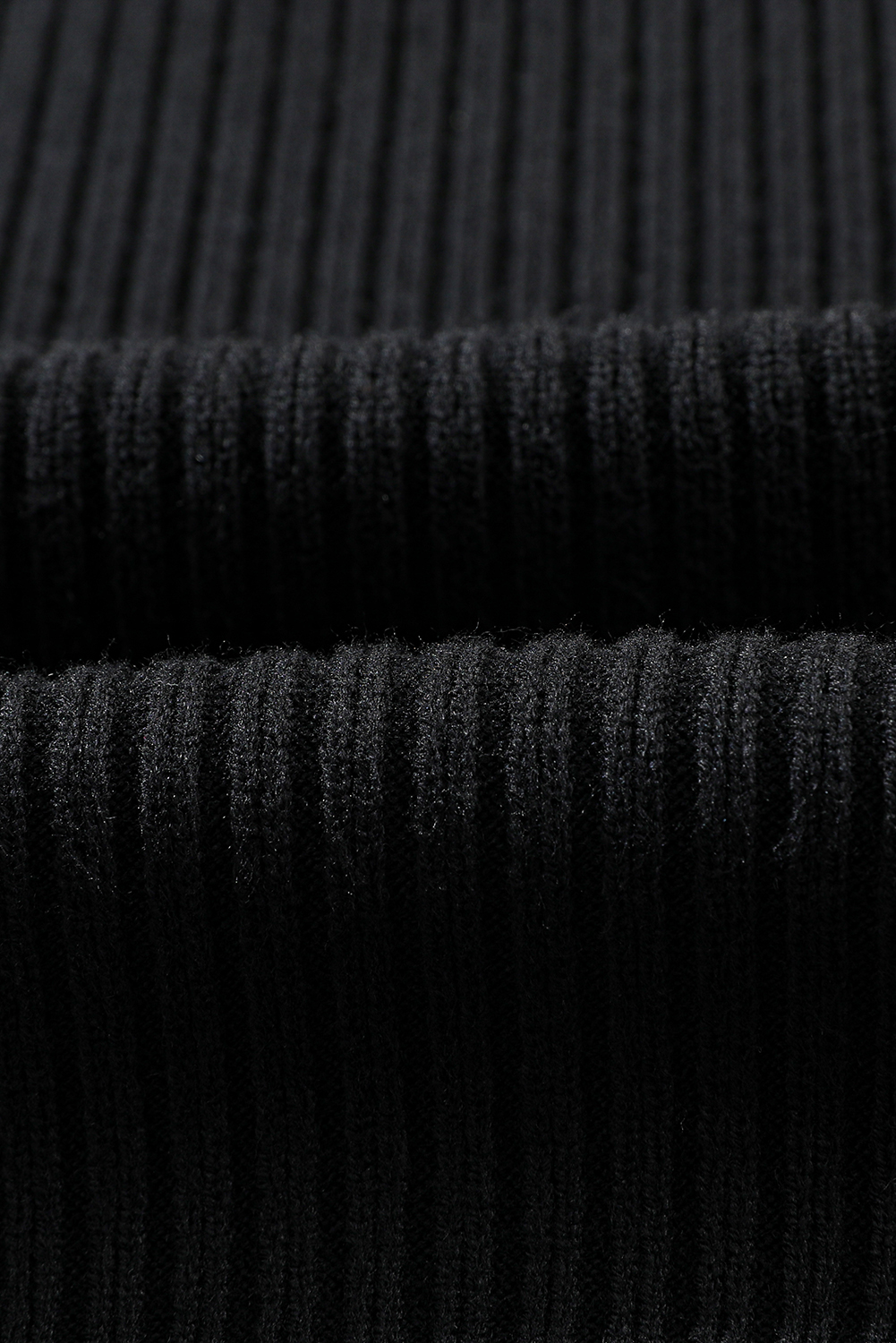 Women's Ribbed Knit Sweater, Short Sleeve High Neck Top - Detail View 13 Women's Ribbed Knit Sweater, Short Sleeve High Neck Top - Detail View 13