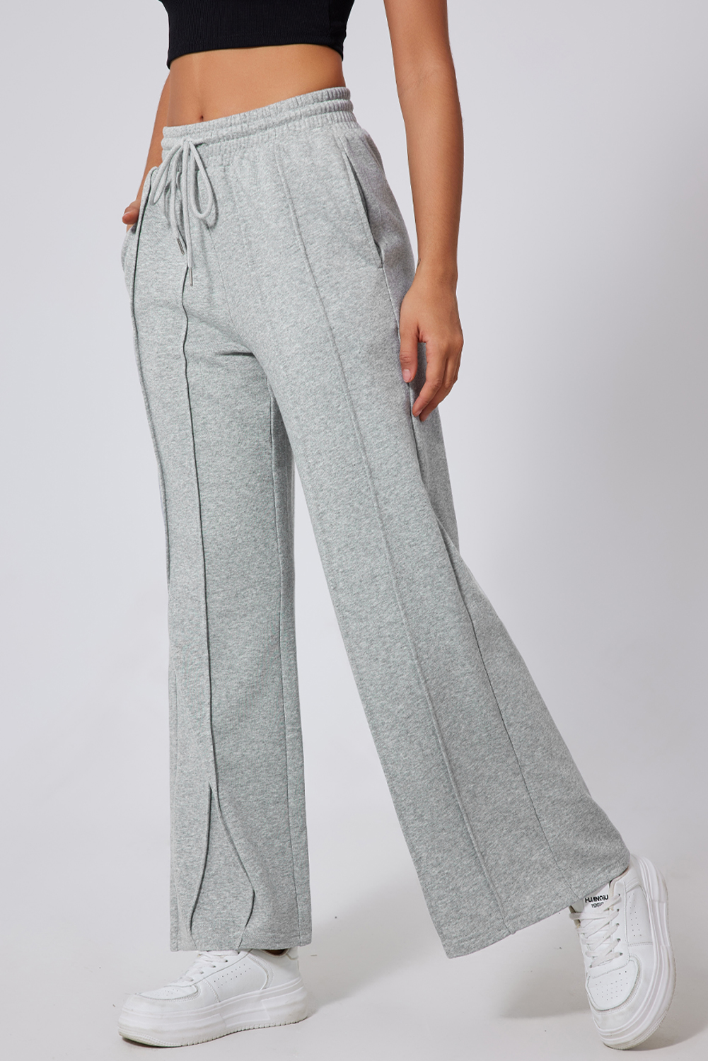 Comfortable Wide Leg Sports Pants - Perfect for Daily Exercises - Detail View 8 Comfortable Wide Leg Sports Pants - Perfect for Daily Exercises - Detail View 8