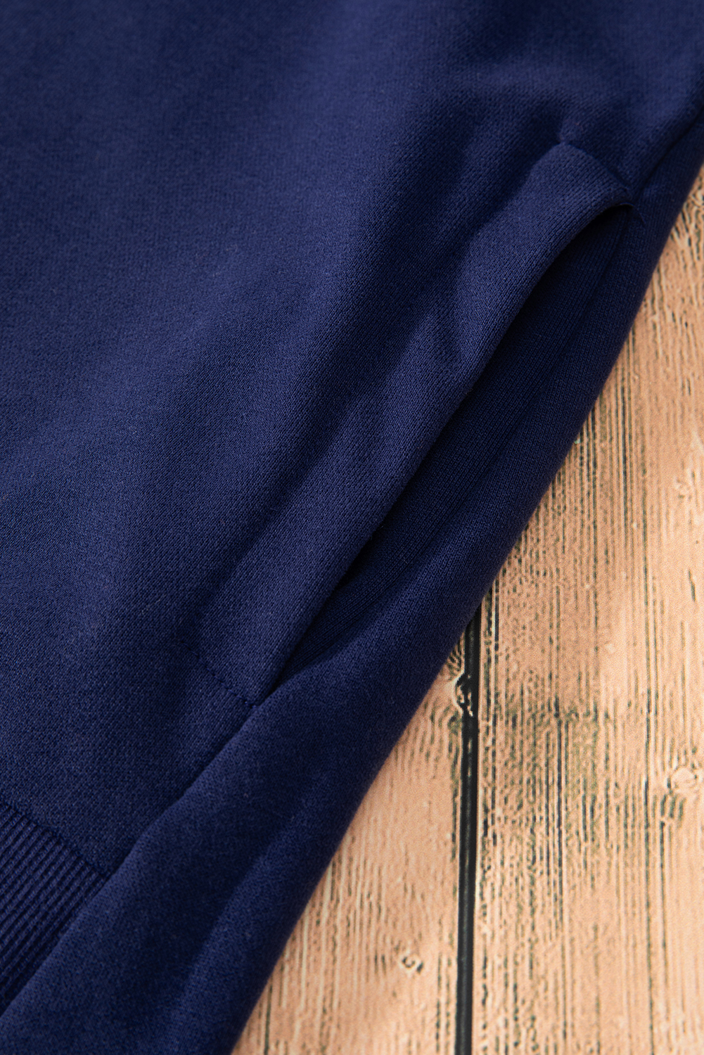 Stylish High Low Hem Sweatshirt for Women - Navy Blue O Neck Long Sleeve - Detail View 26 Stylish High Low Hem Sweatshirt for Women - Navy Blue O Neck Long Sleeve - Detail View 26