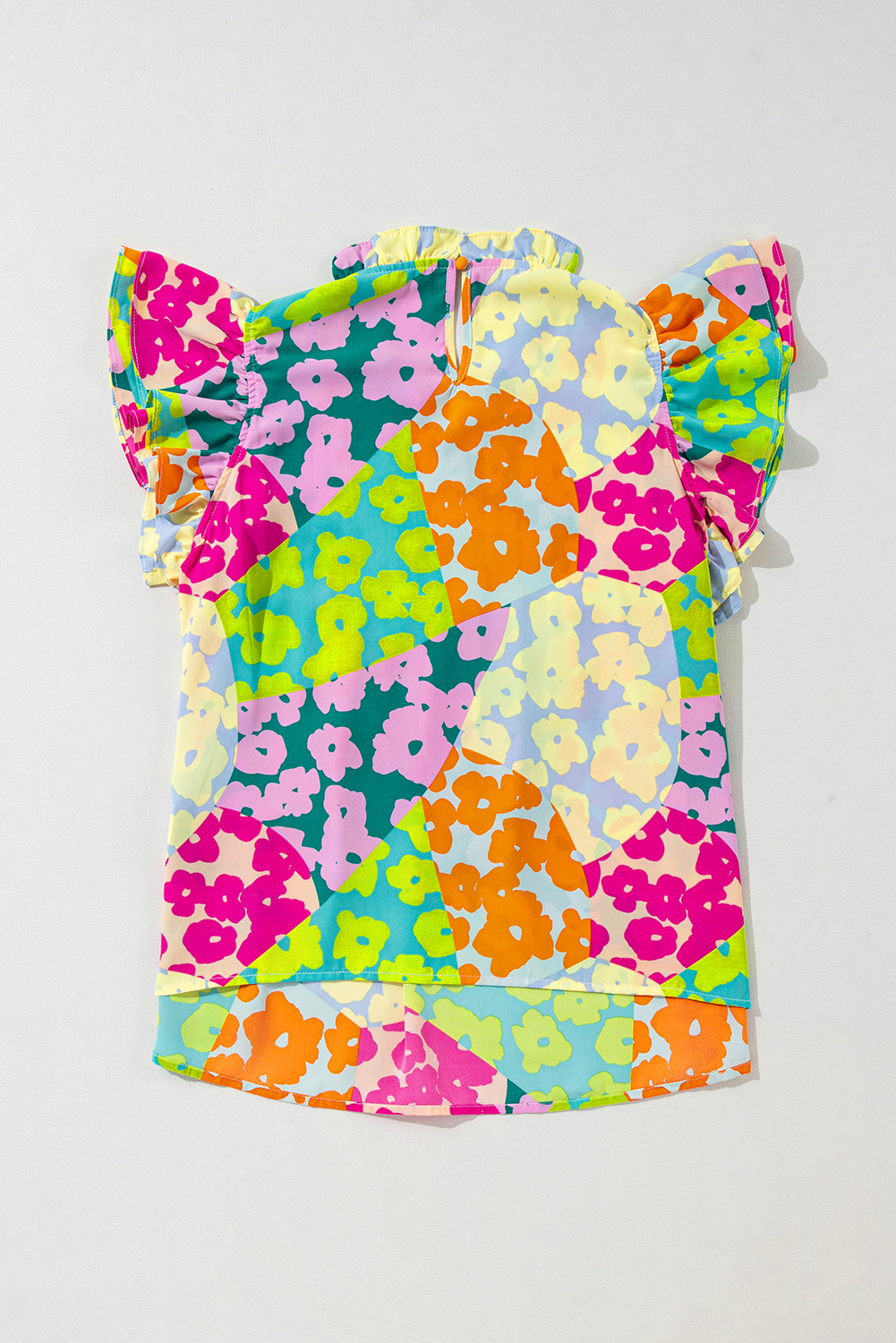 Add a Modern Touch to Your Wardrobe with this Multicolour Abstract Print Blouse - Detail View 3 Add a Modern Touch to Your Wardrobe with this Multicolour Abstract Print Blouse - Detail View 3