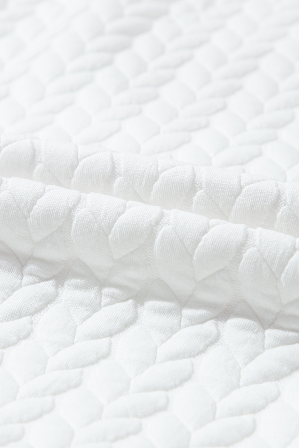 Women's Valentine Pullover, White Quilted Chenille Logo Top - Detail View 11 Women's Valentine Pullover, White Quilted Chenille Logo Top - Detail View 11