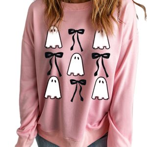 Women's Ghostly Chic Halloween Sweatshirt - Main View