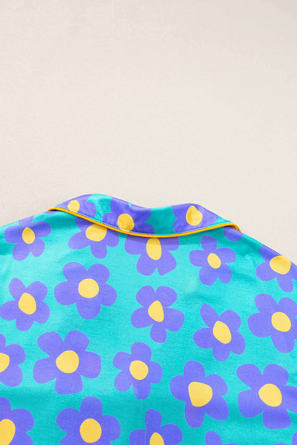 Vintage Style Floral Pajamas, Women's Casual Drawstring Shorts - Detail View 11 Vintage Style Floral Pajamas, Women's Casual Drawstring Shorts - Detail View 11