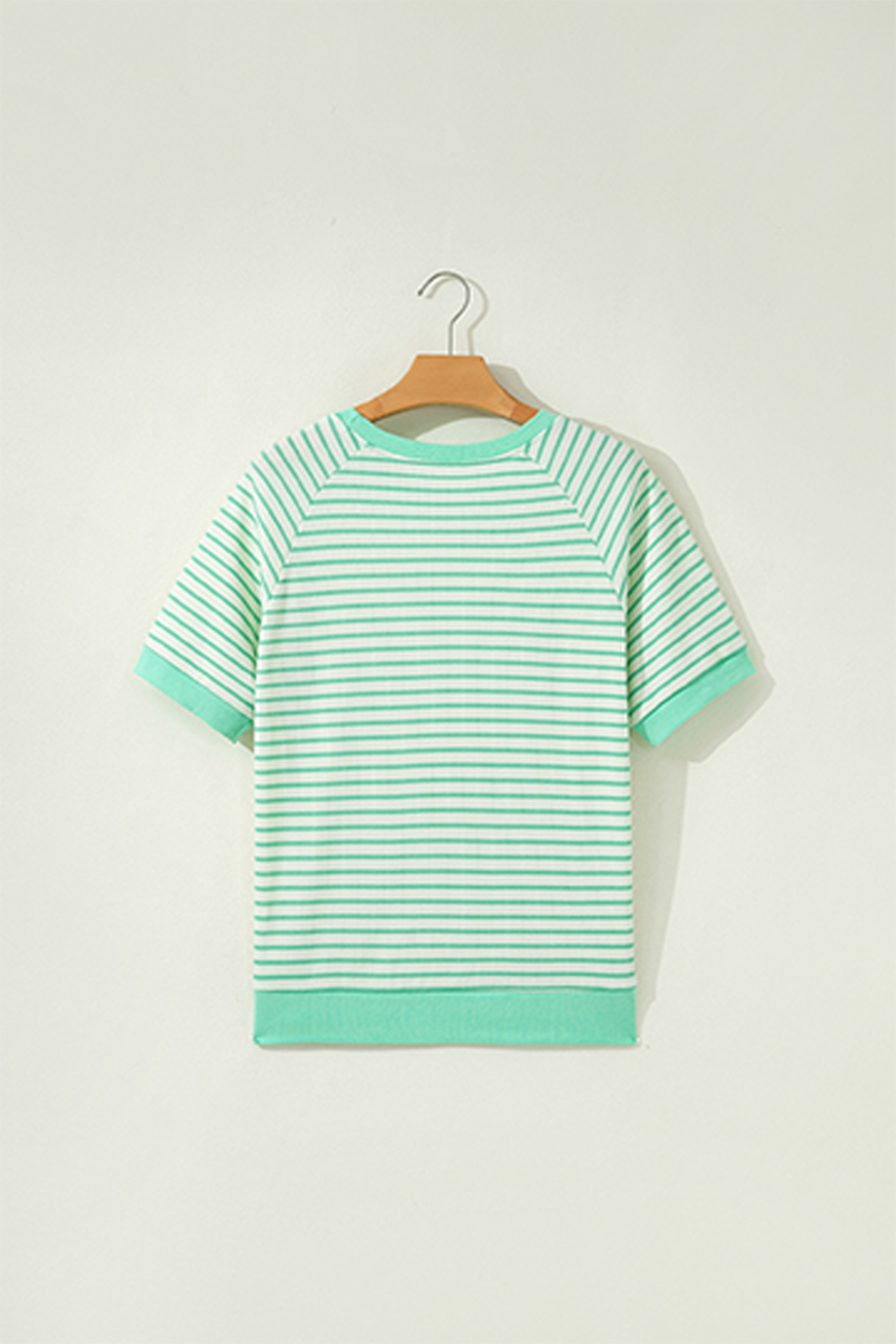 Women's Duck Graphic Tee, Casual Striped Summer Top - Detail View 7 Women's Duck Graphic Tee, Casual Striped Summer Top - Detail View 7