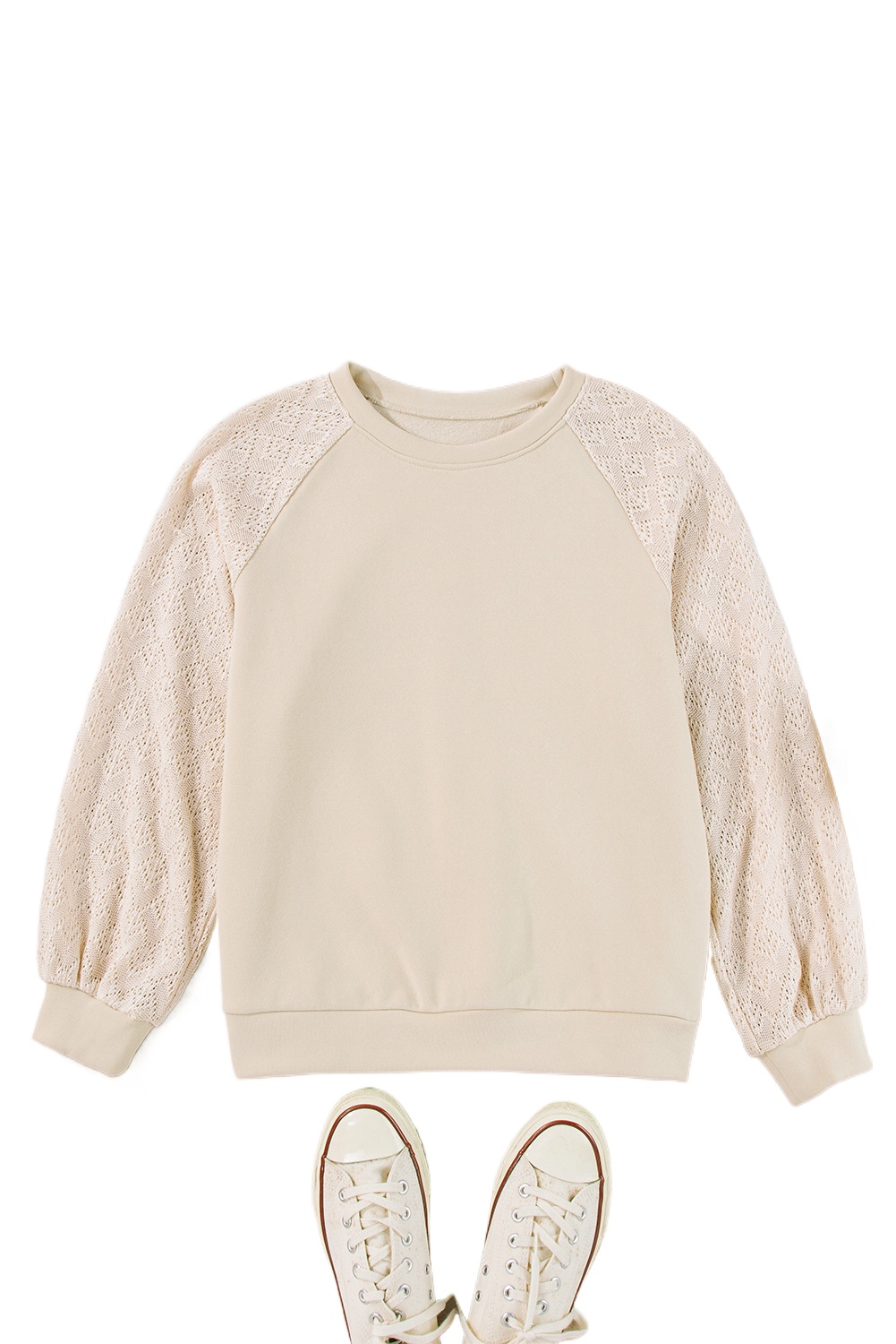 Casual Round Neck Pullover Top - Modern Style, Spring Season - Detail View 3 Casual Round Neck Pullover Top - Modern Style, Spring Season - Detail View 3