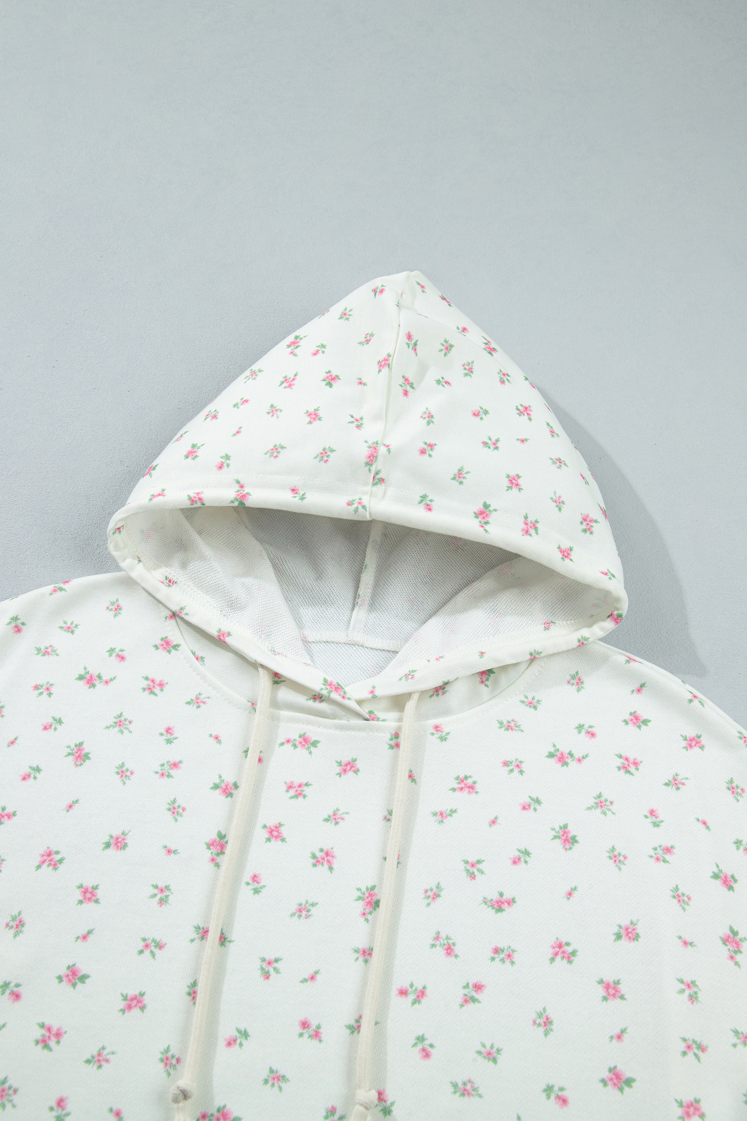 Women's Floral Hoodie, Casual Long Sleeve Pullover Sweatshirt - Detail View 10 Women's Floral Hoodie, Casual Long Sleeve Pullover Sweatshirt - Detail View 10