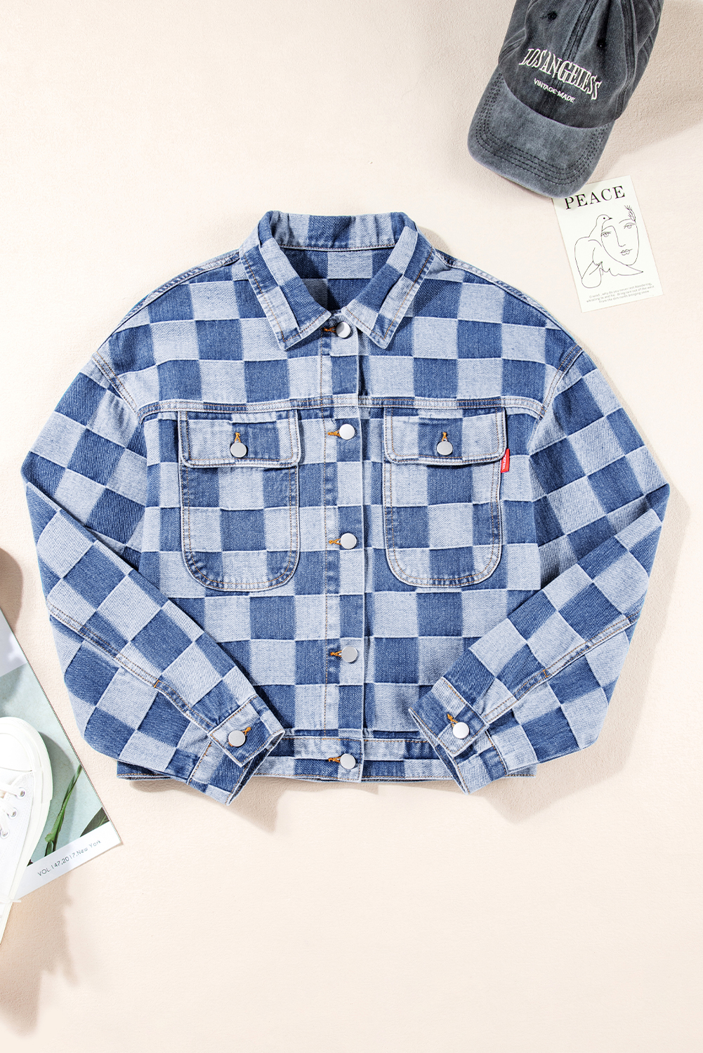 Stylish Long Sleeve Button-Up Jacket - Casual Fall & Autumn Wear - Detail View 8 Stylish Long Sleeve Button-Up Jacket - Casual Fall & Autumn Wear - Detail View 8