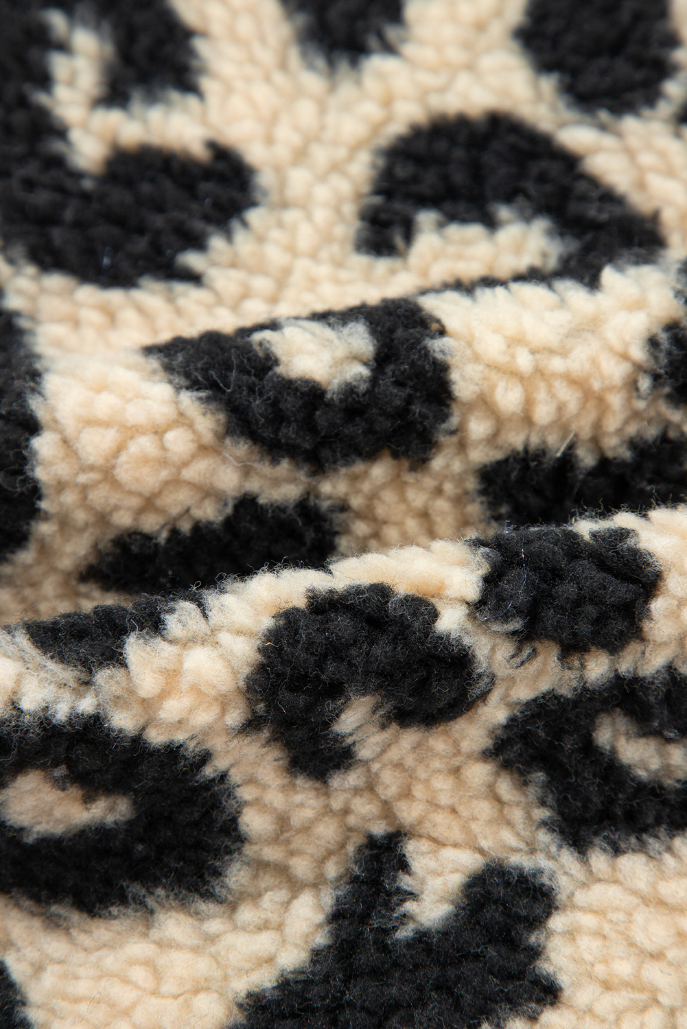 Women's Vest Coat, Black Leopard Print, Sherpa Material, Sleeveless, Trendy, Winter Fashion, Cozy, Versatile, Open Front, Casual Style, Western Style, Outerwear, Vests - Detail View 25 Women's Vest Coat, Black Leopard Print, Sherpa Material, Sleeveless, Trendy, Winter Fashion, Cozy, Versatile, Open Front, Casual Style, Western Style, Outerwear, Vests - Detail View 25