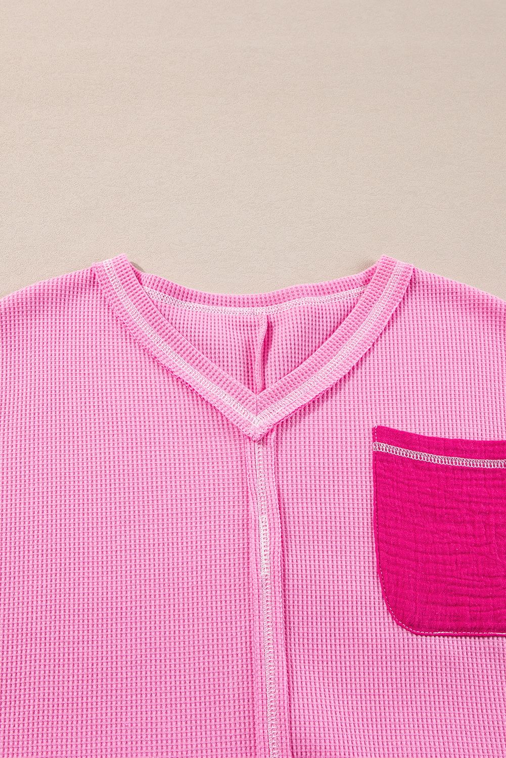 Chic and Comfortable Rib Knit Blouse for Fall - Perfect for Daily Wear - Detail View 7 Chic and Comfortable Rib Knit Blouse for Fall - Perfect for Daily Wear - Detail View 7