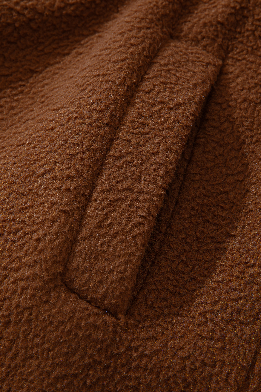 Cozy and Chic Brown Fleece Pullover with Half Zip - Perfect for Daily Wear - Detail View 10 Cozy and Chic Brown Fleece Pullover with Half Zip - Perfect for Daily Wear - Detail View 10
