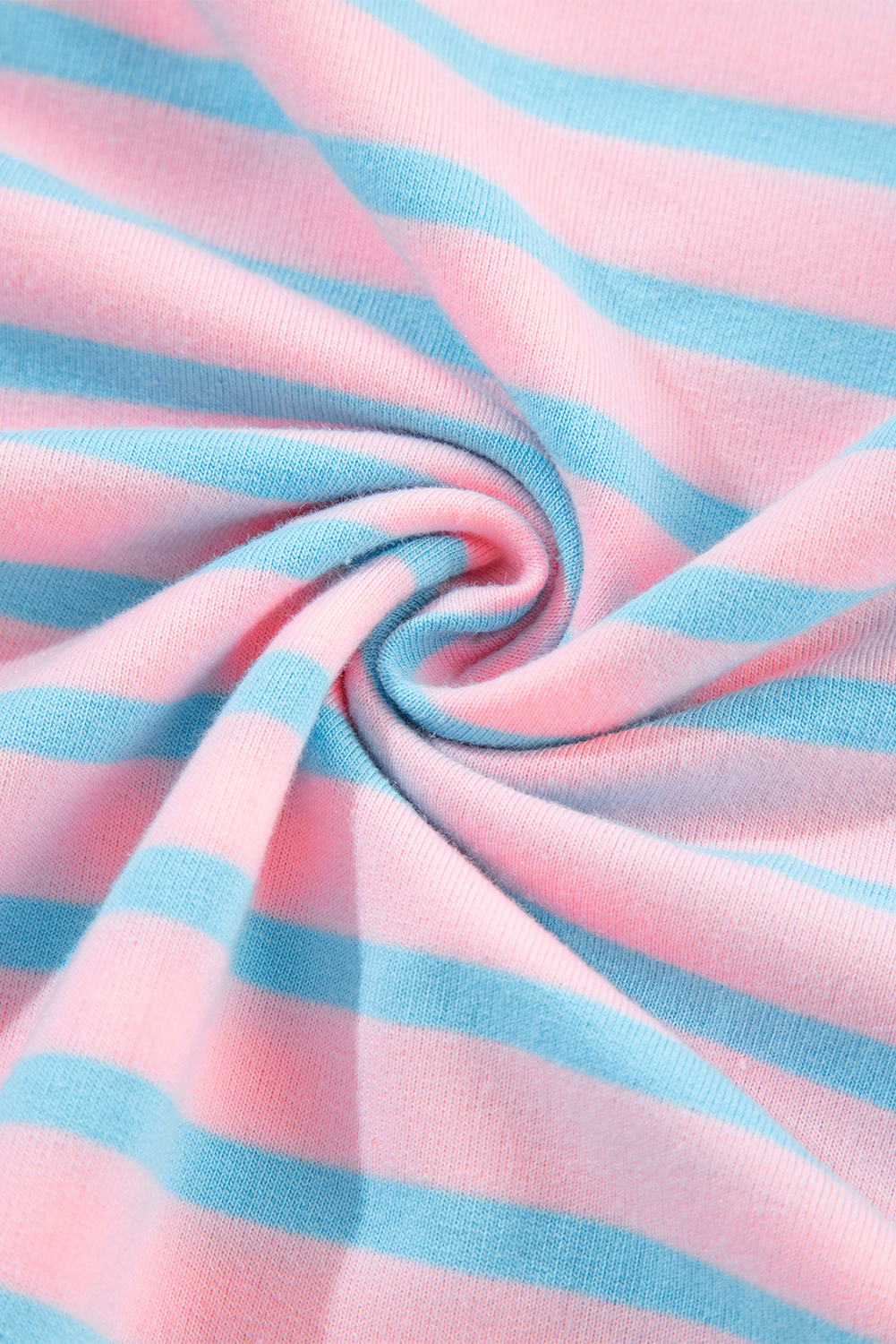 Stylish Striped Sweatshirt: Pink with Contrast Trim Details - Detail View 17 Stylish Striped Sweatshirt: Pink with Contrast Trim Details - Detail View 17