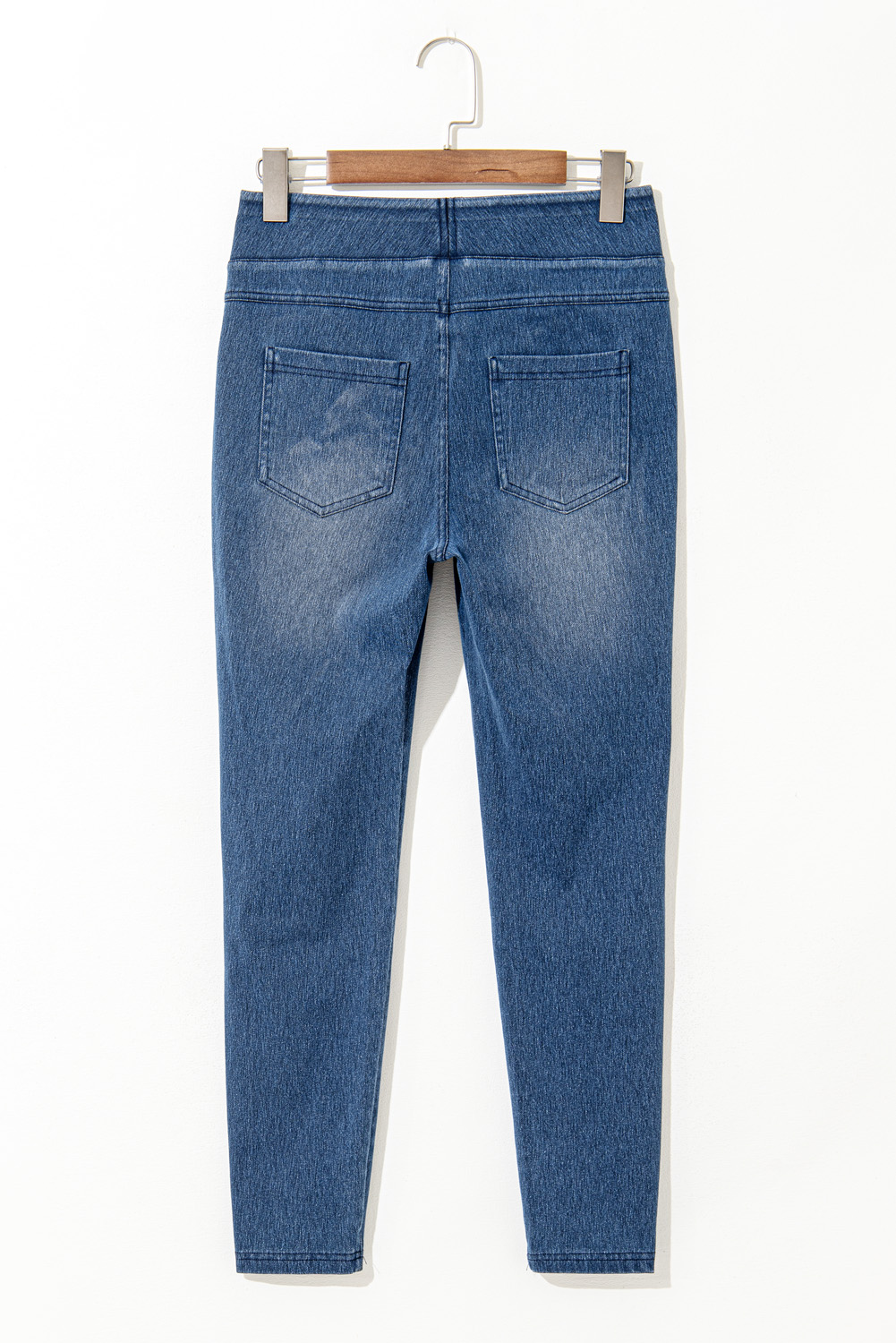 Stylish and Practical Dark Blue Jeggings with Ankle Length and Mid Waist - Perfect for Daily Wear - Detail View 8 Stylish and Practical Dark Blue Jeggings with Ankle Length and Mid Waist - Perfect for Daily Wear - Detail View 8