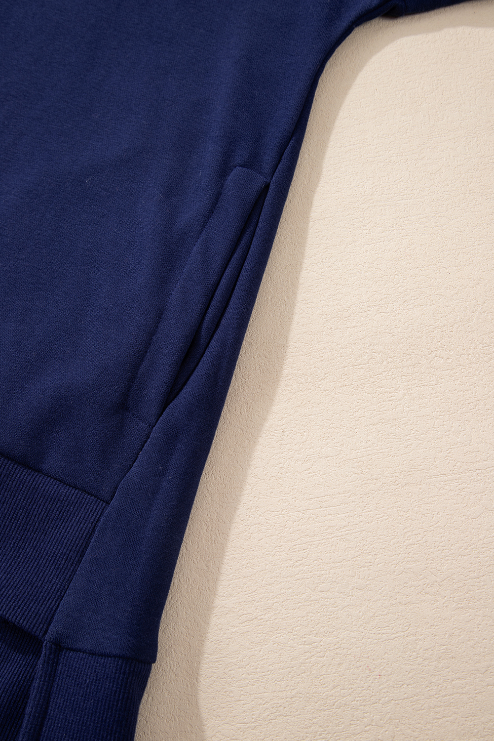 Versatile Navy Blue Pullover Sweatshirt with Relaxed Fit - Perfect for Daily Wear - Detail View 15 Versatile Navy Blue Pullover Sweatshirt with Relaxed Fit - Perfect for Daily Wear - Detail View 15