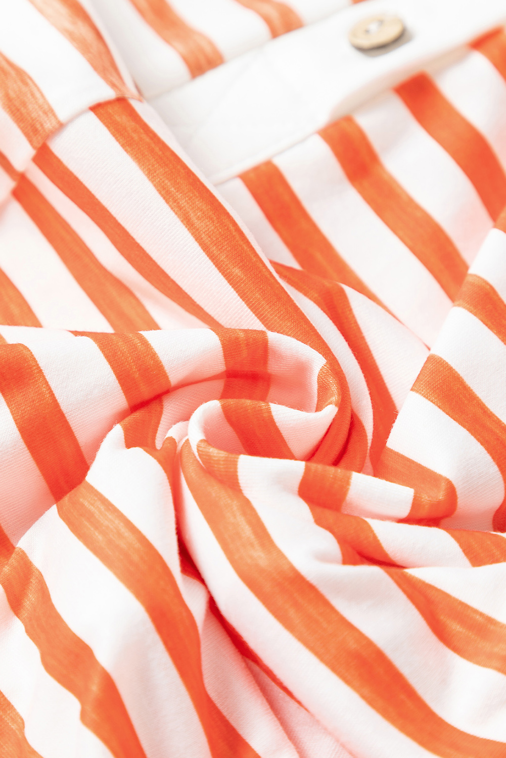 Casual Striped Wide Leg Jumpsuit, Sleeveless Buttoned Romper - Detail View 12 Casual Striped Wide Leg Jumpsuit, Sleeveless Buttoned Romper - Detail View 12