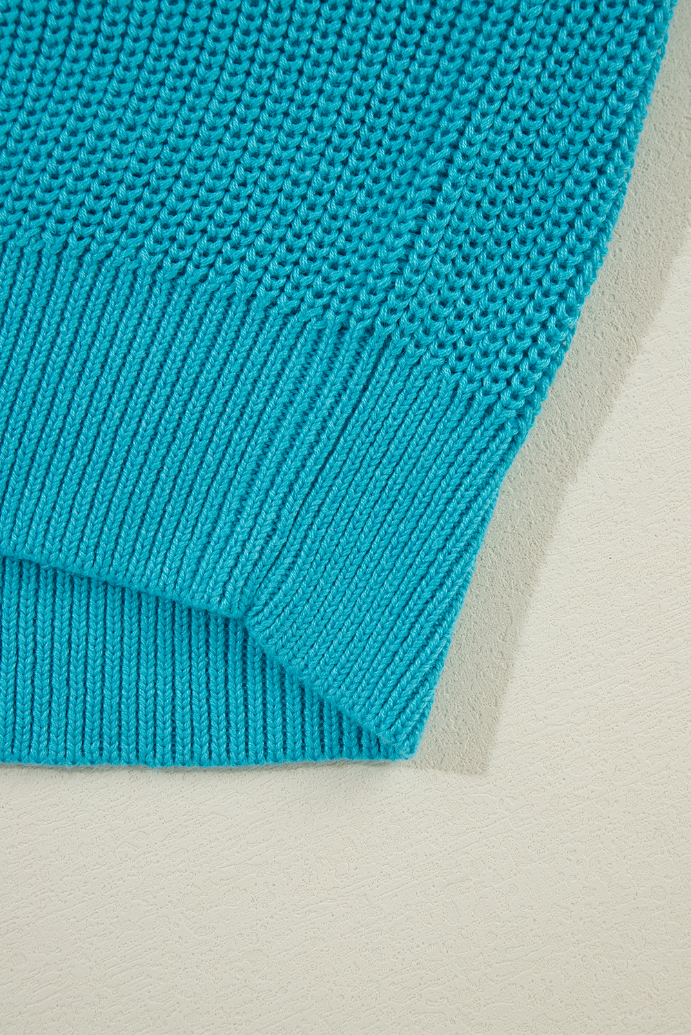 Women's Sweater, Turquoise, Ruffled Eyelet, Bubble Sleeve, Knit Top, Chic Style, Comfortable, Fall and Autumn Wear, Daily Wear, Cozy, Elegant, Versatile, Easy to Style, Sweaters and Cardigans - Detail View 10 Women's Sweater, Turquoise, Ruffled Eyelet, Bubble Sleeve, Knit Top, Chic Style, Comfortable, Fall and Autumn Wear, Daily Wear, Cozy, Elegant, Versatile, Easy to Style, Sweaters and Cardigans - Detail View 10