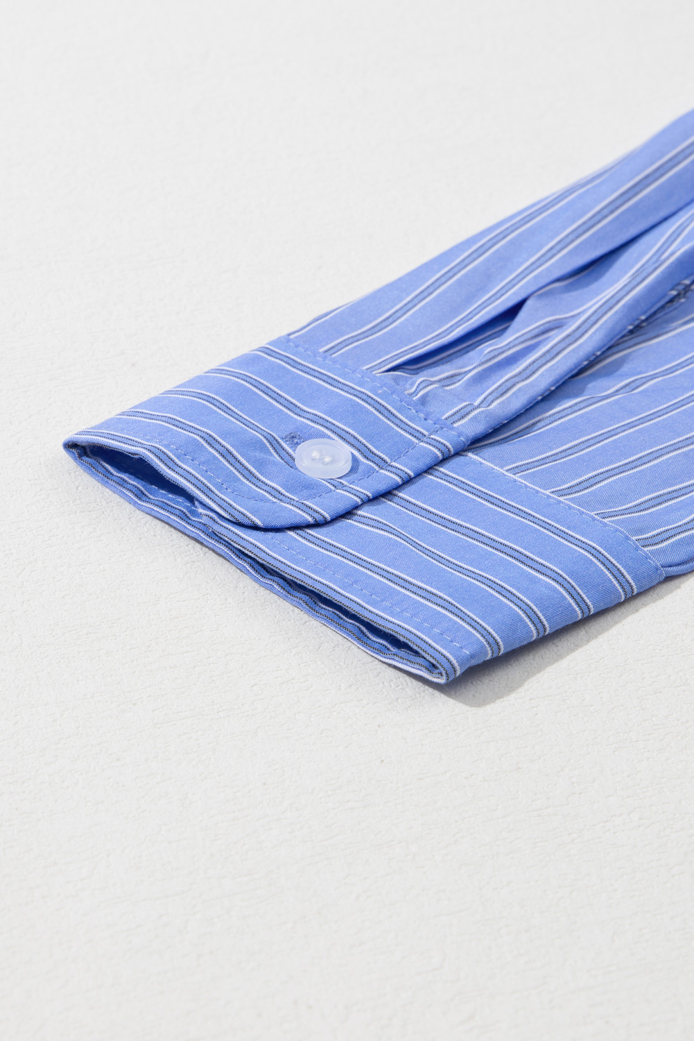 Classic Striped Design: Long Sleeve Button Up Shirt for Daily Wear - Detail View 7 Classic Striped Design: Long Sleeve Button Up Shirt for Daily Wear - Detail View 7