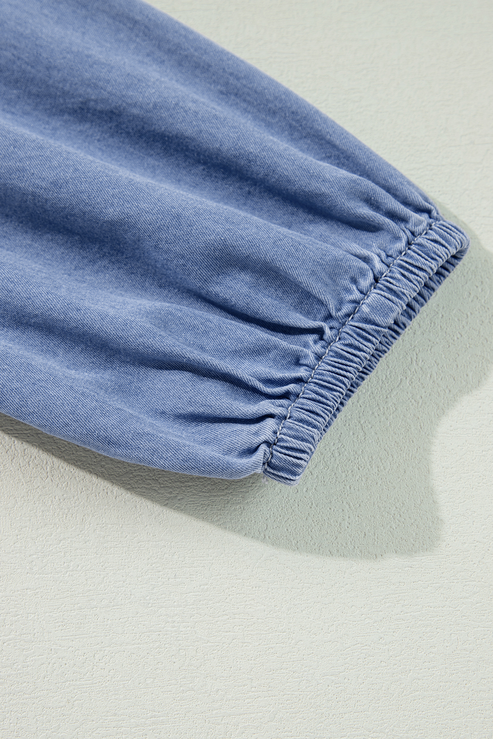 Classic High Waist Maxi Dress - Soft Chambray Fabric and Flattering Silhouette - Detail View 7 Classic High Waist Maxi Dress - Soft Chambray Fabric and Flattering Silhouette - Detail View 7