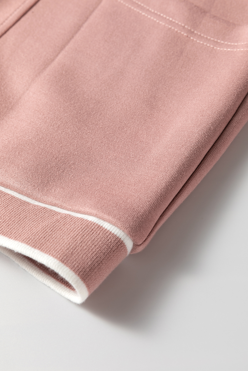 Women's Cardigan, Pink Stripe, Contrast Trim, V Neck, Button Front, Oversized Fit, Casual Style, Long Sleeve, Side Pockets, Knitted Sweater, Daily Wear, Fall Fashion, Comfortable, Versatile - Detail View 8 Women's Cardigan, Pink Stripe, Contrast Trim, V Neck, Button Front, Oversized Fit, Casual Style, Long Sleeve, Side Pockets, Knitted Sweater, Daily Wear, Fall Fashion, Comfortable, Versatile - Detail View 8