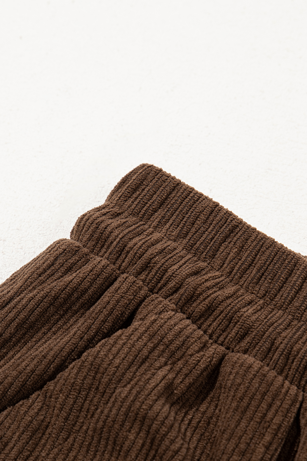 Casual Corduroy Pants, Adjustable Waist Coffee Daily Wear - Detail View 14 Casual Corduroy Pants, Adjustable Waist Coffee Daily Wear - Detail View 14