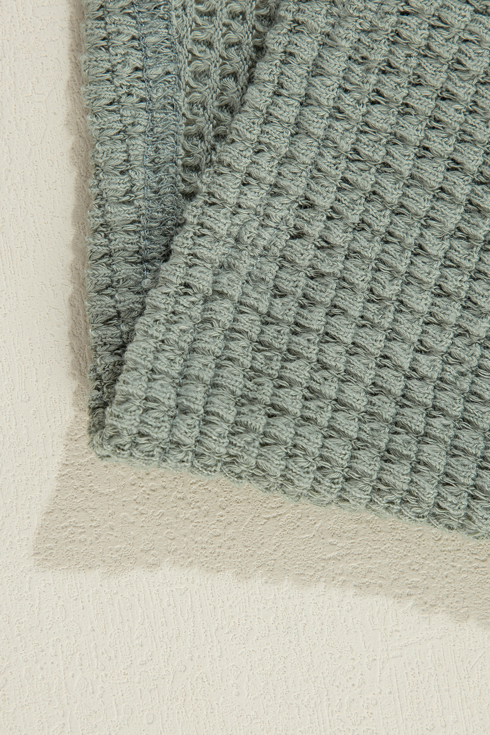 Soft Waffle Knit Cardigan - Versatile Laurel Green - Detail View 12 Soft Waffle Knit Cardigan - Versatile Laurel Green - Detail View 12