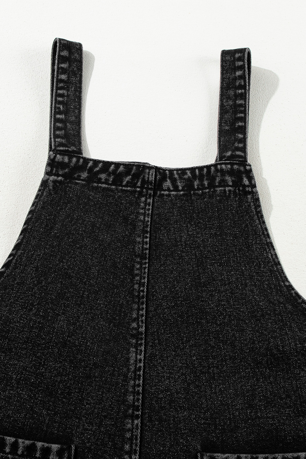Trendy Wide Leg Jumpsuit for Women - Distressed Denim with Practical Pocket - Detail View 10 Trendy Wide Leg Jumpsuit for Women - Distressed Denim with Practical Pocket - Detail View 10