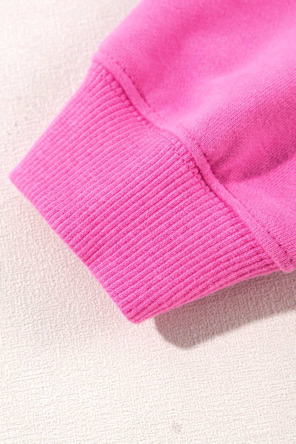 Women's Sweatshirt, Bonbon Pink, Fleece Lined, Drop Shoulder, Long Sleeve, Round Neck, Casual Style, Winter Season, Solid Color, Versatile, Comfortable, Warm, Tops, Sweatshirts & Hoodies - Detail View 10 Women's Sweatshirt, Bonbon Pink, Fleece Lined, Drop Shoulder, Long Sleeve, Round Neck, Casual Style, Winter Season, Solid Color, Versatile, Comfortable, Warm, Tops, Sweatshirts & Hoodies - Detail View 10