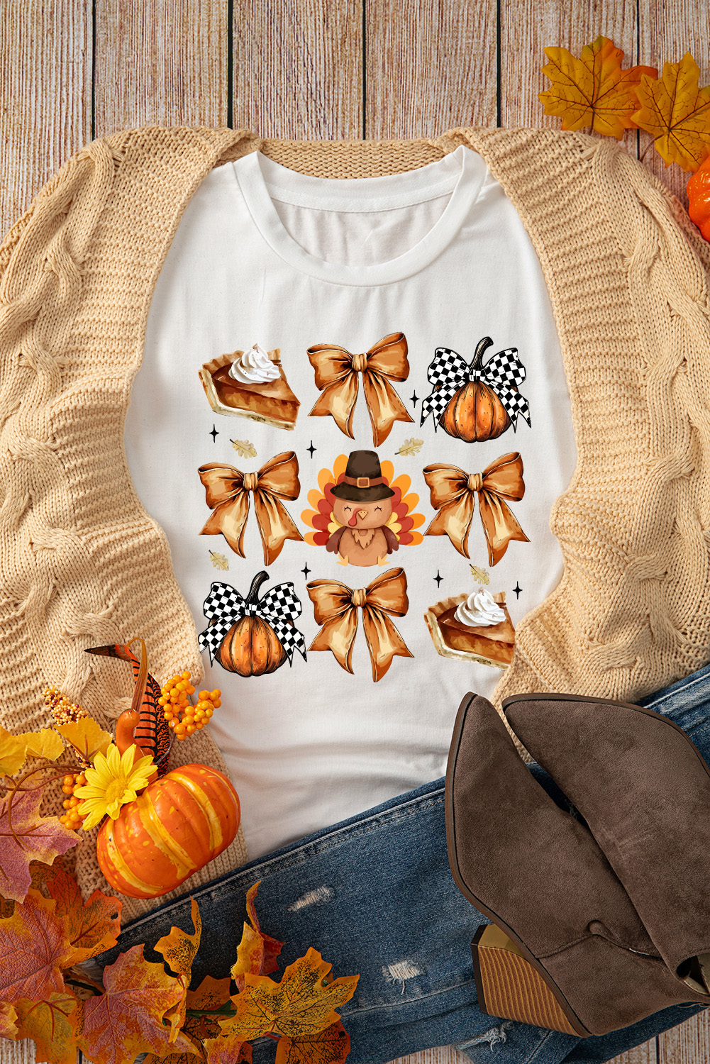 Casual Short Sleeve Graphic Tee - Perfect for Holiday Celebrations and Everyday Wear - Detail View 3 Casual Short Sleeve Graphic Tee - Perfect for Holiday Celebrations and Everyday Wear - Detail View 3