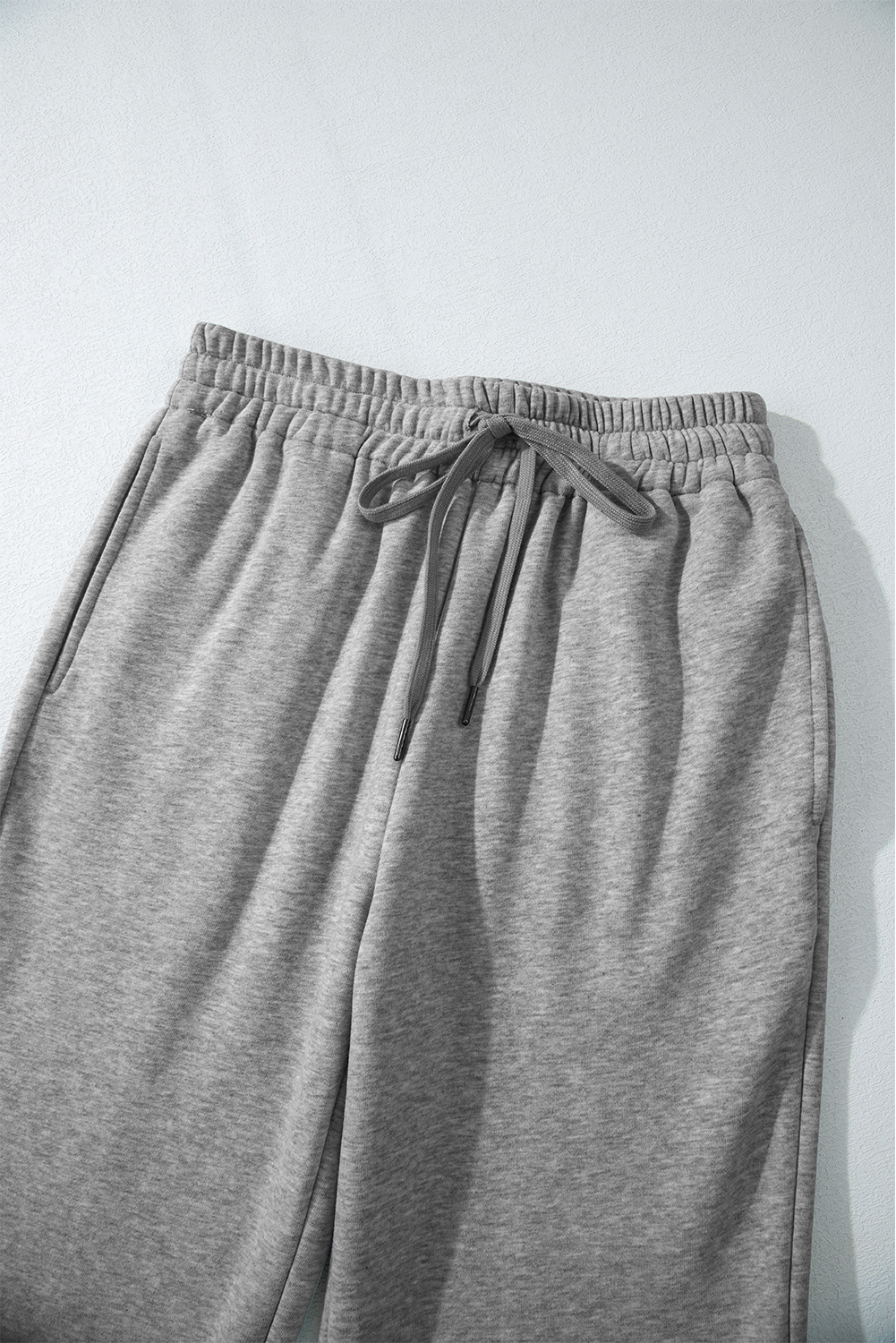 Cozy and Comfortable Solid Color Pants - Fleece Lined and Adjustable Drawstring Waist - Detail View 7 Cozy and Comfortable Solid Color Pants - Fleece Lined and Adjustable Drawstring Waist - Detail View 7