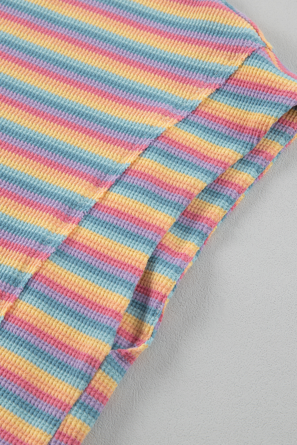 Summer Style: Pink Stripe Tee and Drawstring Shorts for Easy Movement - Detail View 7 Summer Style: Pink Stripe Tee and Drawstring Shorts for Easy Movement - Detail View 7