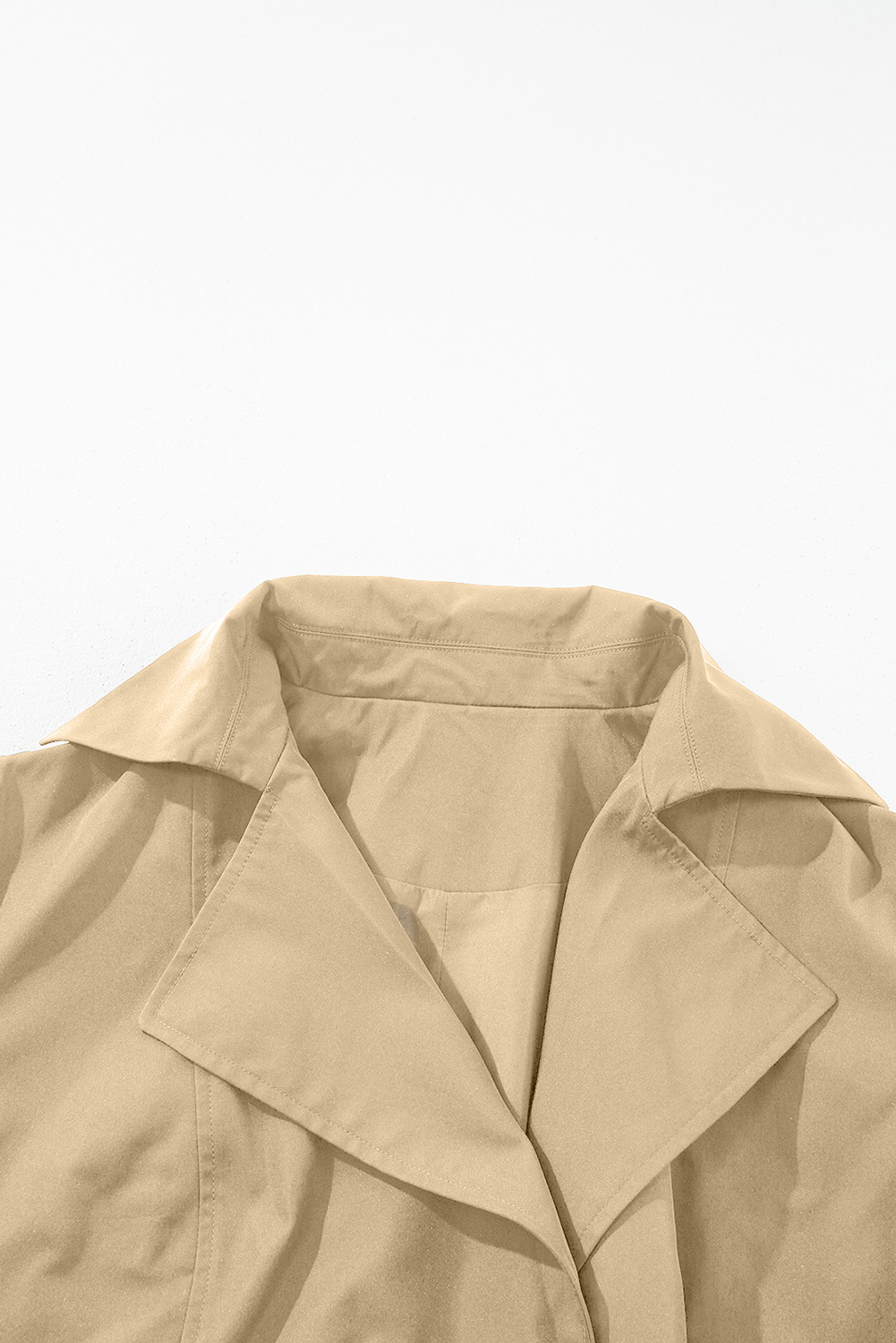 Chic and Functional Women's Fall Coat - Timeless Solid Color Design - Detail View 7 Chic and Functional Women's Fall Coat - Timeless Solid Color Design - Detail View 7