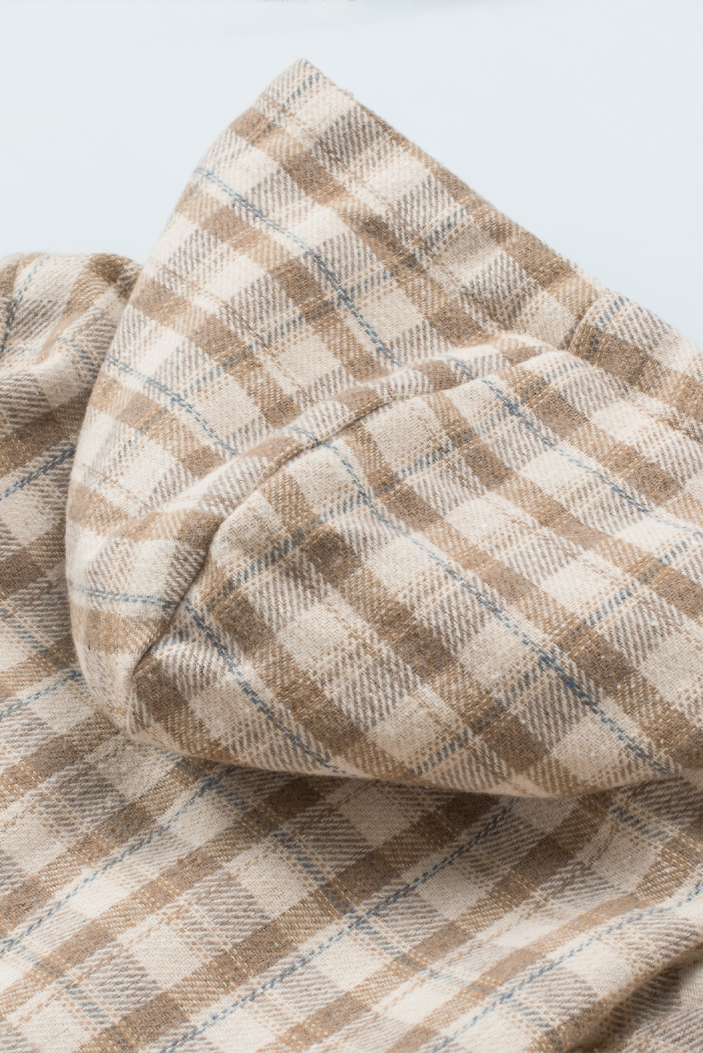 Hooded Plaid Shacket, Women's Cozy Sherpa Lined Outerwear - Detail View 11 Hooded Plaid Shacket, Women's Cozy Sherpa Lined Outerwear - Detail View 11