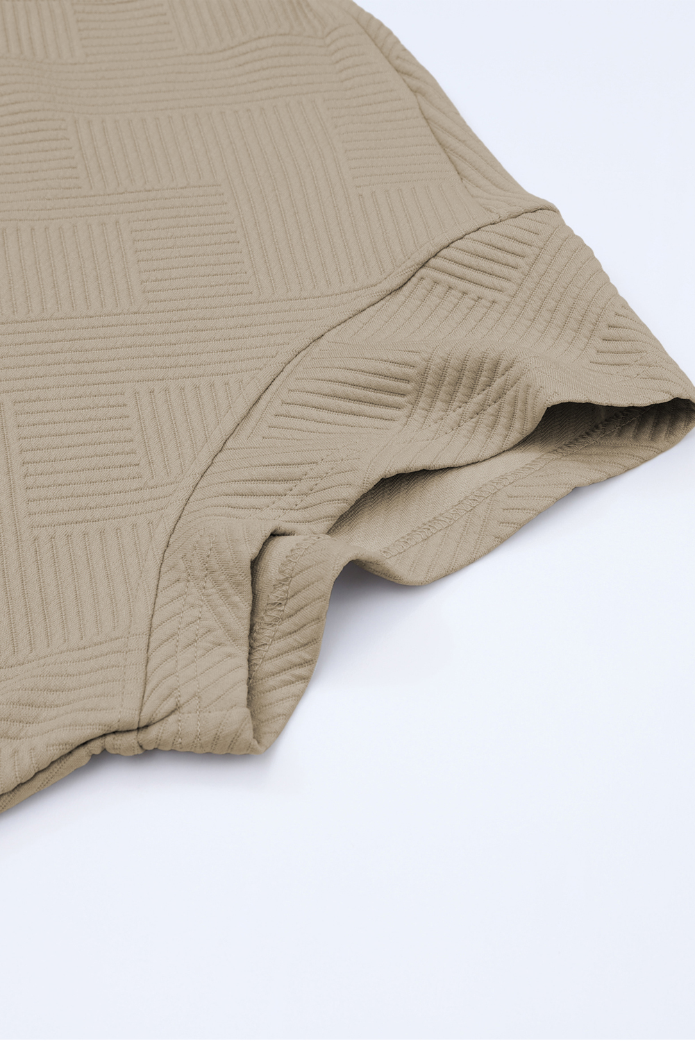 Apricot Wide Leg Lounge Set, Relaxed Drawstring Pants Outfit - Detail View 11 Apricot Wide Leg Lounge Set, Relaxed Drawstring Pants Outfit - Detail View 11