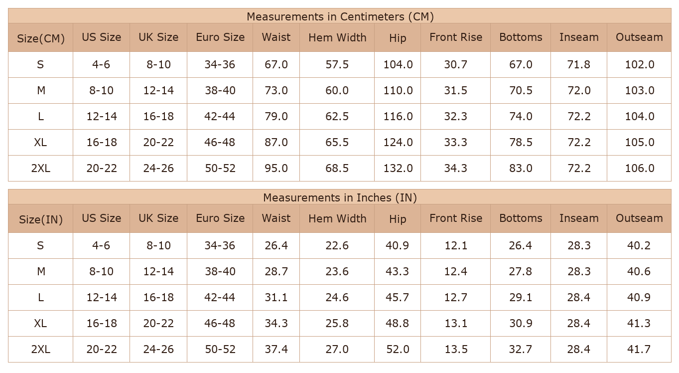 Women's Plaid Wide Leg Pants, Casual Daily Trousers - Size Chart & Details Women's Plaid Wide Leg Pants, Casual Daily Trousers - Size Chart & Details