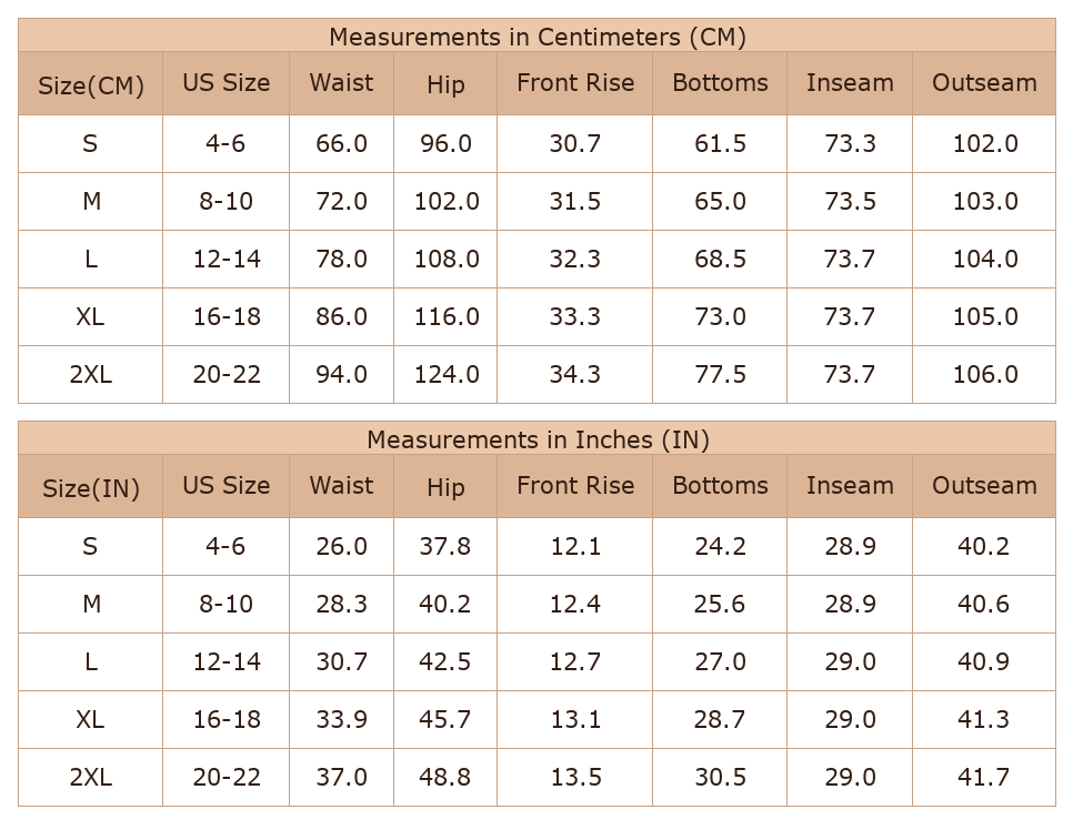 Women's Corduroy Pants, High Waist Coffee Brown Trousers - Size Chart & Details Women's Corduroy Pants, High Waist Coffee Brown Trousers - Size Chart & Details