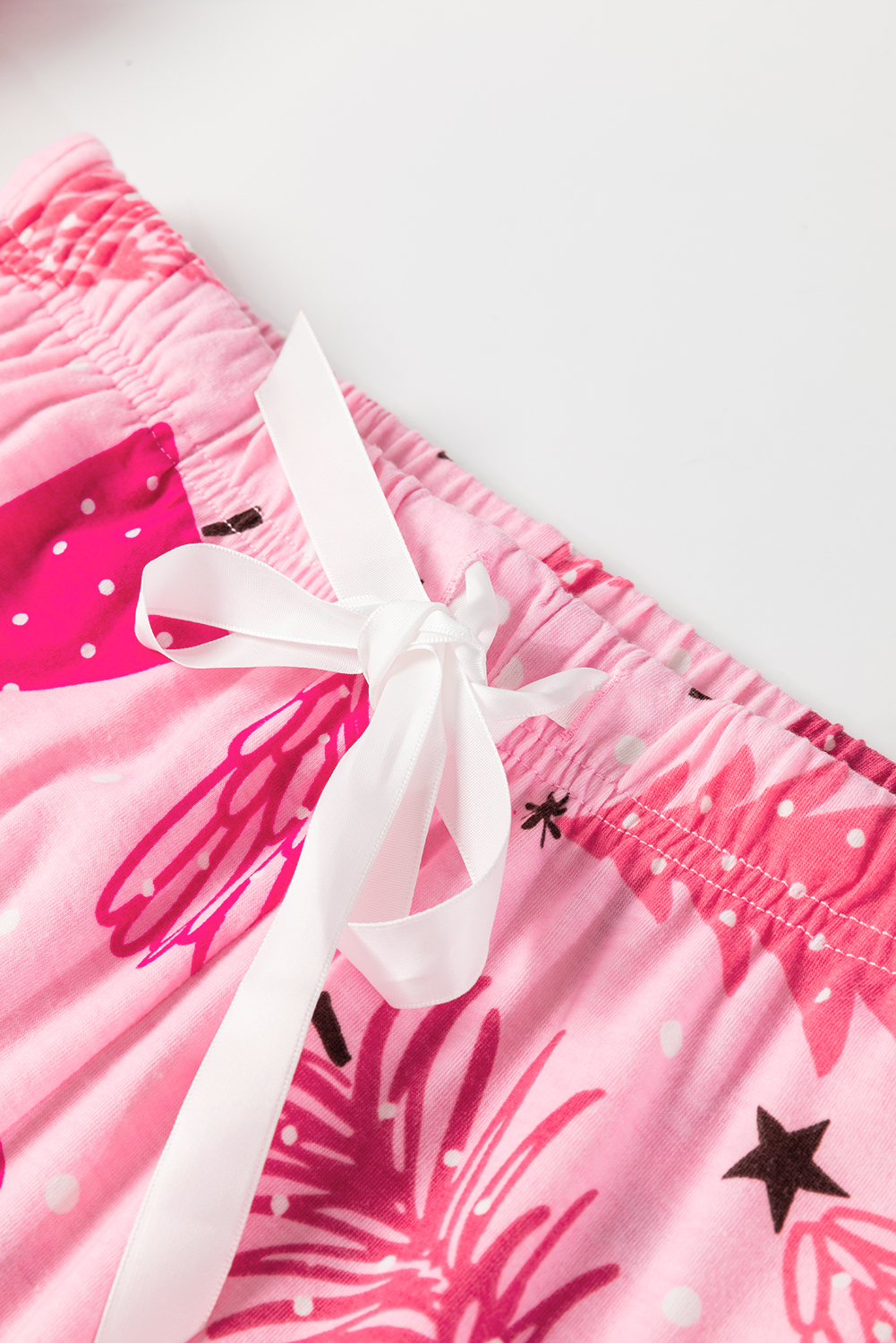 Soft Christmas Tree Print Pajamas, Casual Women's Lounge Set - Detail View 21 Soft Christmas Tree Print Pajamas, Casual Women's Lounge Set - Detail View 21