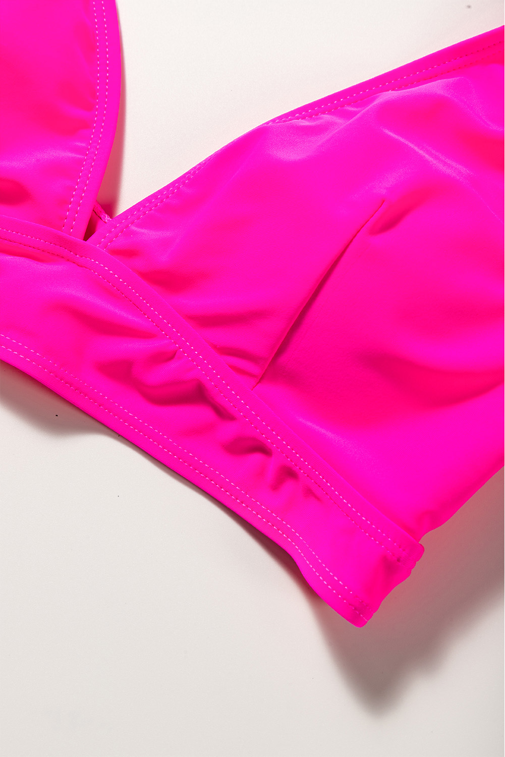 Flirty Ruffle Sleeve Swimwear Top - Rose Red - Detail View 12 Flirty Ruffle Sleeve Swimwear Top - Rose Red - Detail View 12