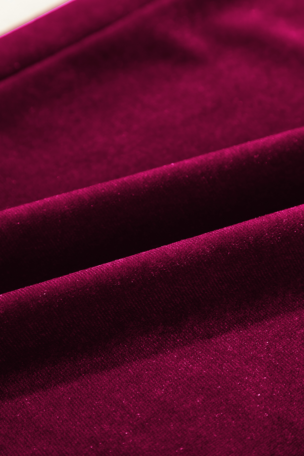 Women's Burgundy Solid Wide Leg Pants with Drawstring Waist - Detail View 21 Women's Burgundy Solid Wide Leg Pants with Drawstring Waist - Detail View 21